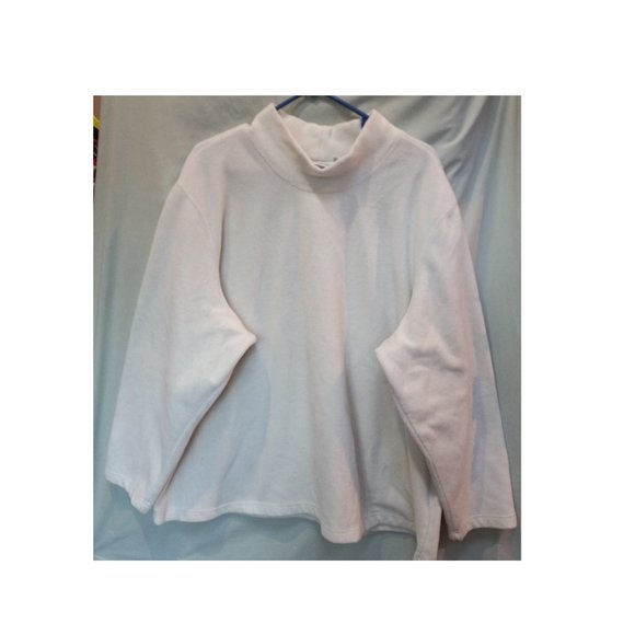 Blair Cream Color Thick Warm Fleece Cowl Neck Sweater Size 3XL (T-322) - Picture 2 of 7